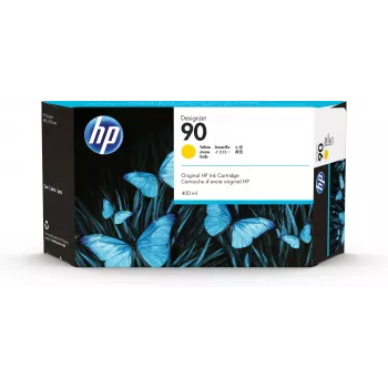 HP 90 400 ml Cartucho de tinta amarillo DesignJet, serie de impresoras HP DesignJet 4000/4500, impresión de inyección térmica, amarillo, 203,2 mm, 63,5 mm, 120,7 mm