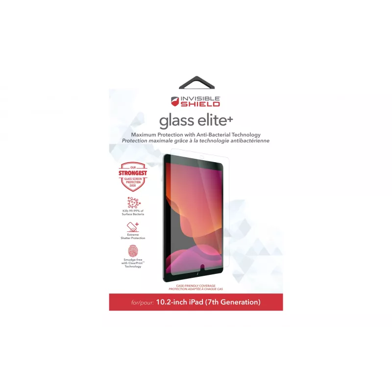 ZAGG Glass Elite+ Apple iPad 10,2 inch (Gen 7&8) pantalla, 25,9 cm (10,2 inch), 45,36 g, 1 unidad