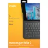 ZAGG teclado Messenger Folio 2-Apple-iPad 10.2/10.5-Charcoal-Nordic