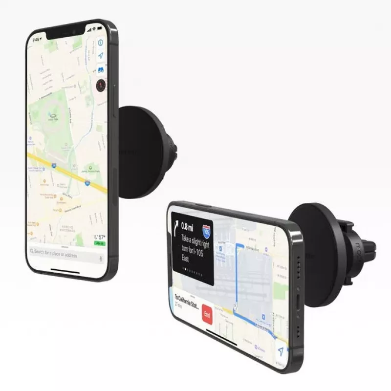 mophie Snap Vent Mount- negro (sin carga inalámbrica), teléfono móvil/smartphone, coche, negro