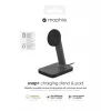 mophie UNV WRLS-snap+ stand & pad-negro-ROC-EU, interior, AC, carga inalámbrica, negro