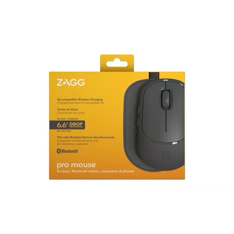 ZAGG Accessories-ProMaus- Ratón inalámbrico y base de carga inalámbrica - Antracita
