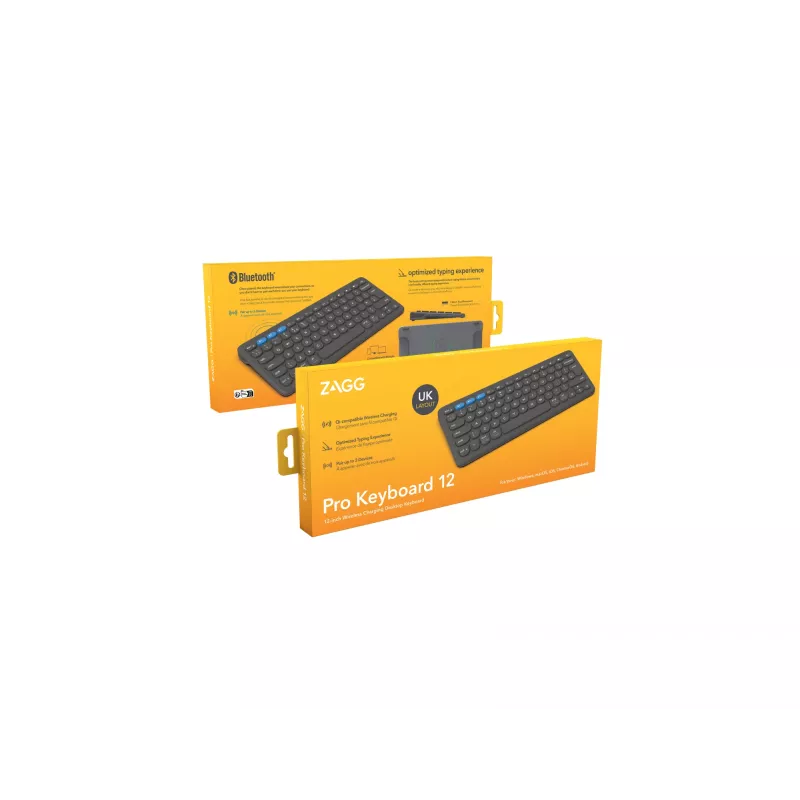 ZAGG Pro 12 teclado universal Bluetooth QWERTY inglés negro