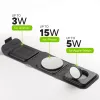 mophie cargador de viaje 3 en 1 con MagSafe (2023), interior, USB, carga inalámbrica, negro