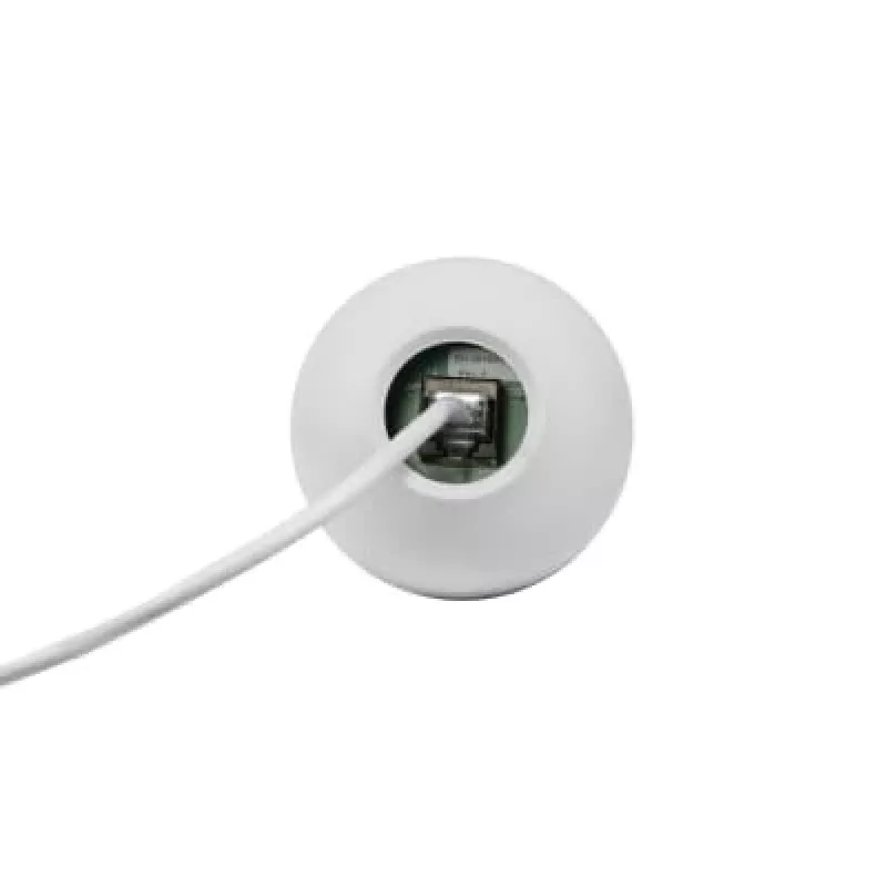 Vaddio EasyIP CeilingMIC D (blanco) - versión Dante, micrófono de conferencia, 0,02 %, con cable, blanco, montaje en techo, 4,6 m