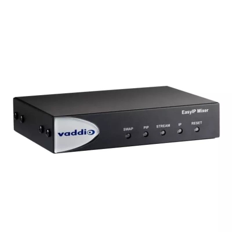 Vaddio EasyIP Mixer, 1920 x 1080 píxeles, 60 fps, 20 - 20000 Hz, 0.02%, negro, CE, FCC, TAA