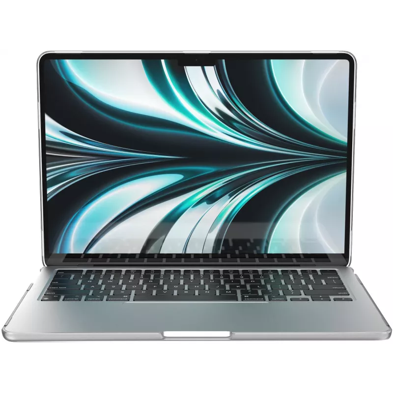 Speck SmartShell Macbook Air 13 M2 (2022) Clear, funda rígida, 33 cm (13