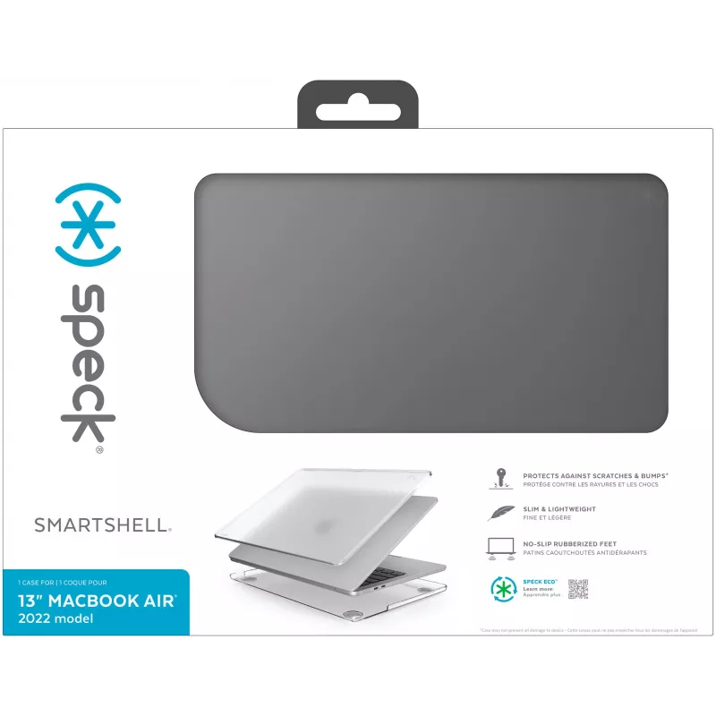 Speck SmartShell Macbook Air 13 M2 (2022) Obsidian, funda rígida, 33 cm (13 inch)