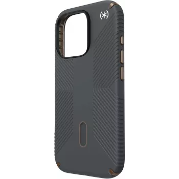 Speck Presidio2 Grip + ClickLock Apple iPhone 16 Pro Charcoal Gris - con Microban