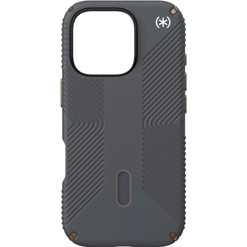 Speck Presidio2 Grip + ClickLock Apple iPhone 16 Pro Charcoal Gris - con Microban