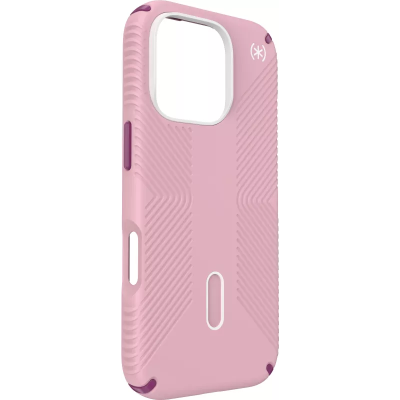 Speck Presidio2 Grip + ClickLock Apple iPhone 16 Pro Wednesday Pink – con Microban