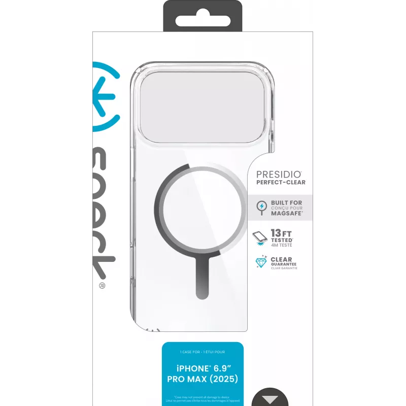 Speck Presidio Perfect Clear Funda MagSafe iP 17 Pro Max
