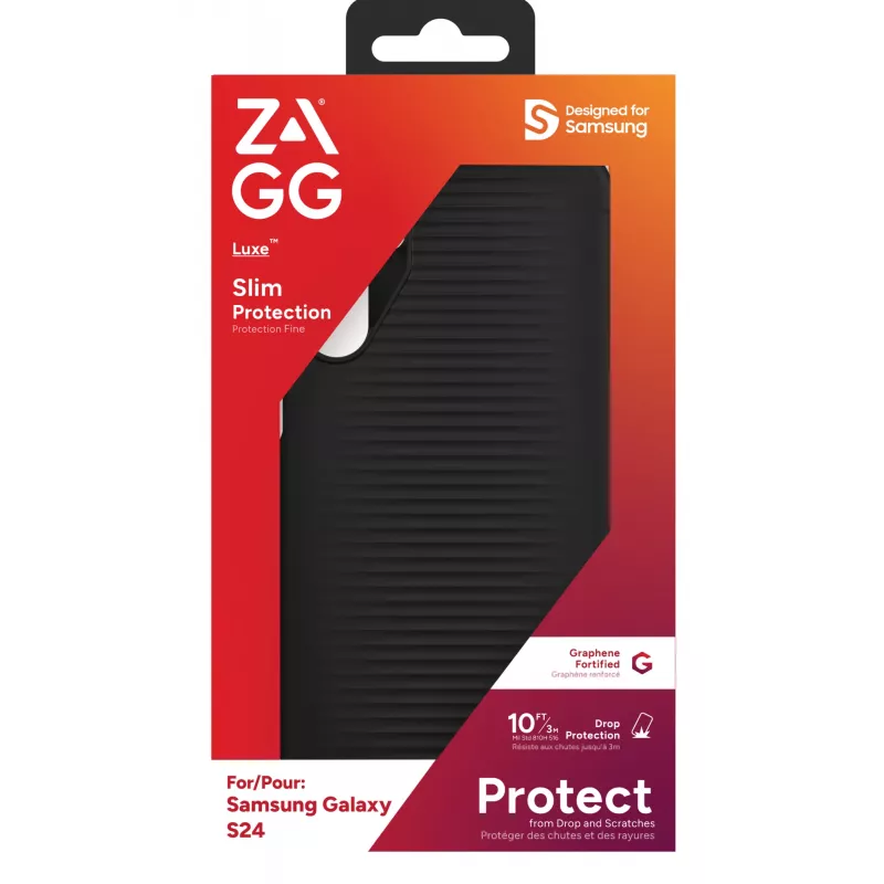 ZAGG Luxe Funda Galaxy S24 Negra, funda, Samsung, Galaxy S24, 15,8 cm (6,2