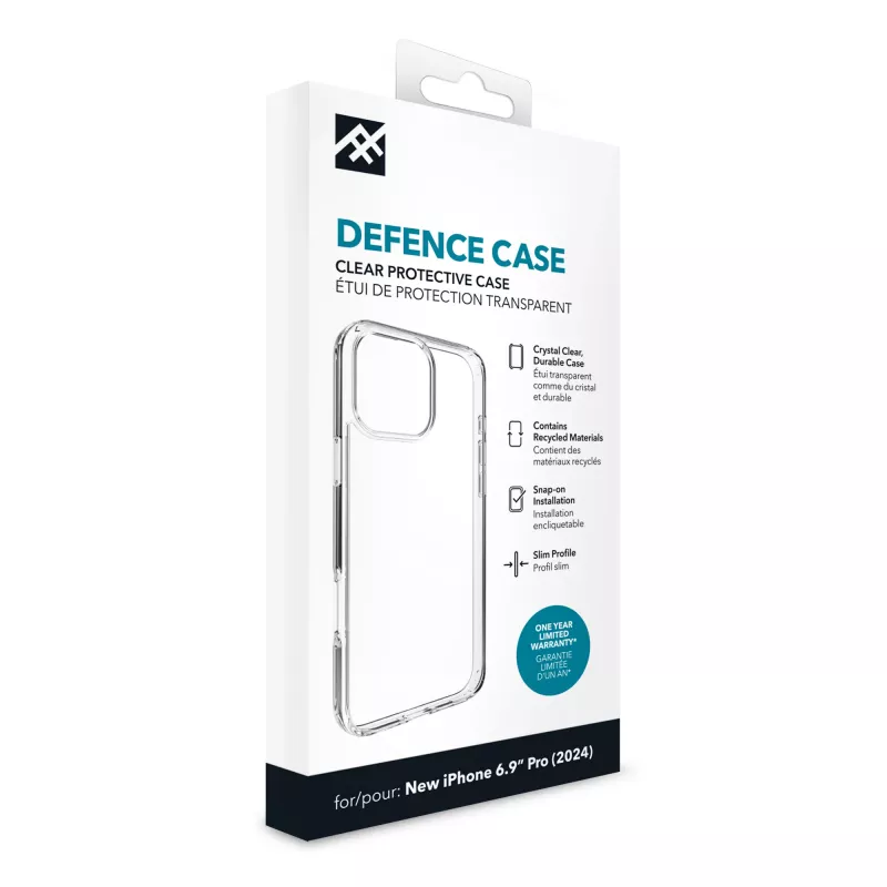 IFROGZ IF Defence Case Apple iPhone 16 Pro Max Clear INTL, funda, Apple, iPhone 16 Pro Max, 17,5 cm (6,9