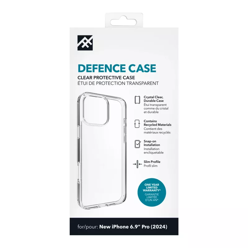 IFROGZ IF Defence Case Apple iPhone 16 Pro Max Clear INTL, funda, Apple, iPhone 16 Pro Max, 17,5 cm (6,9