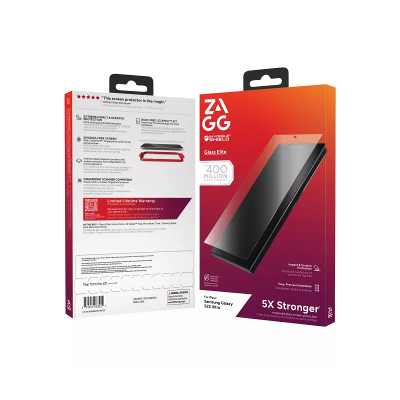 InvisibleShield Glass Elite Samsung Galaxy S25 Ultra Protector de pantalla