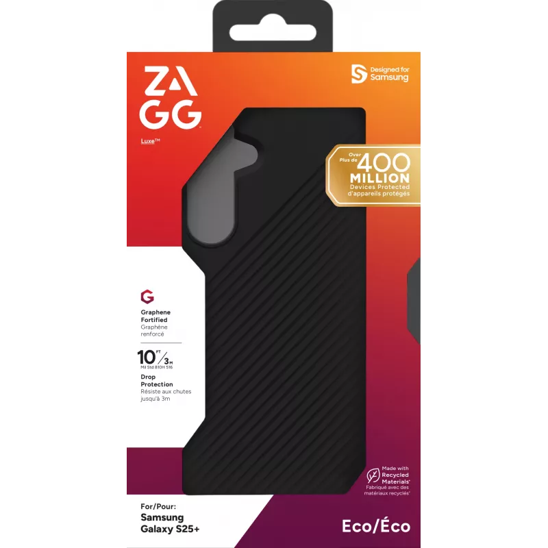 ZAGG Luxe Samsung Galaxy S25+ Negro, Funda, Samsung, Galaxy S25+, 17 cm (6,7