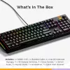 Glorious Gaming GMMK 3 HE 100% Prebuilt Wired Negro - US, Con cable, USB, Mecánico, QWERTY, RGB LED, Negro