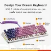 Glorious Gaming GMMK 3 100% Prebuilt Wired White - US, con cable, USB, mecánico, QWERTY, RGB LED, blanco