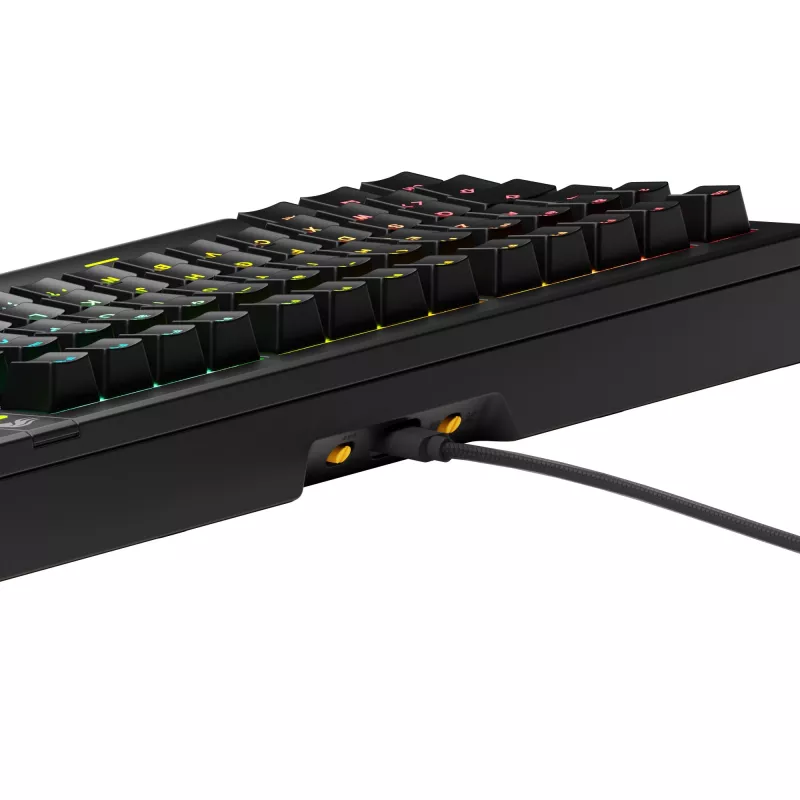 Glorious Gaming GMMK 3 75% Prebuilt Wired Negro - FR, Con cable, USB, Mecánico, AZERTY, RGB LED, Negro