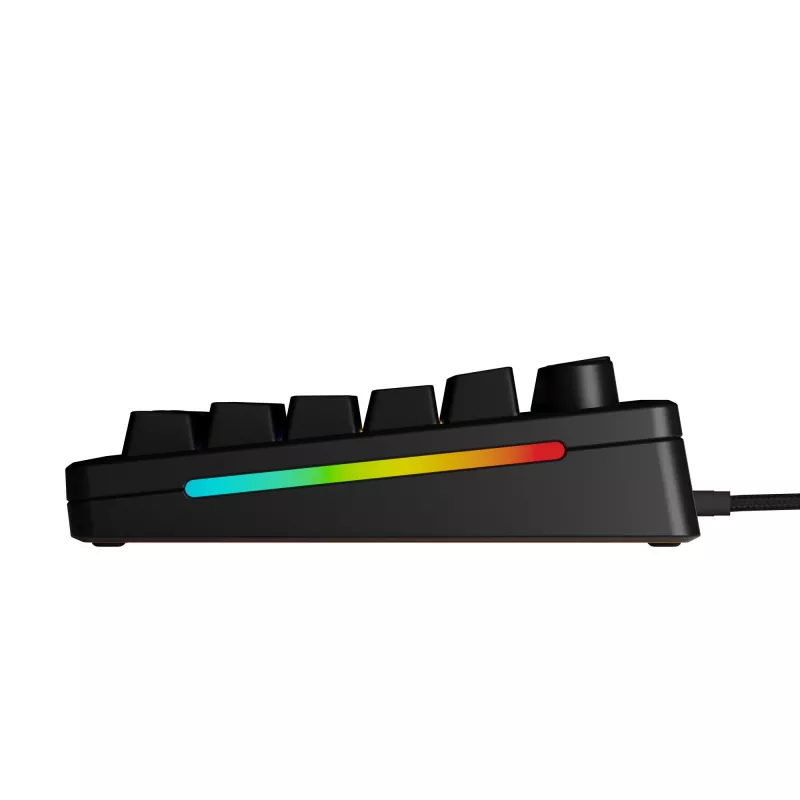 Glorious Gaming GMMK 3 HE 75% Prebuilt Wired Negro - FR, Con cable, USB, Mecánico, AZERTY, RGB LED, Negro