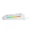Glorious Gaming GMMK 3 HE 75% Prebuilt Wired White - FR, con cable, USB, mecánico, AZERTY, RGB LED, blanco