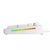 Glorious Gaming GMMK 3 HE 100% Prebuilt Wired White - FR, con cable, USB, mecánico, AZERTY, RGB LED, blanco