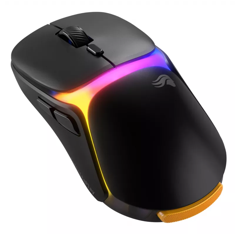 Glorious Gaming Model O3 Wireless ratón gaming – sistema InfinitePlay de baterías intercambiables, sondeo 8k, interruptores ópticos con 130 millones de clics, ultraligero de 66 g, sensor óptico 30K-DPI, RGB – negro