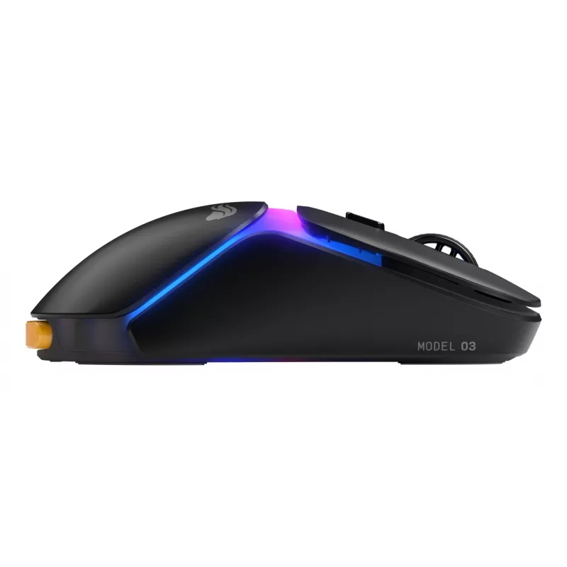 Glorious Gaming Model O3 Wireless ratón gaming – sistema InfinitePlay de baterías intercambiables, sondeo 8k, interruptores ópticos con 130 millones de clics, ultraligero de 66 g, sensor óptico 30K-DPI, RGB – negro