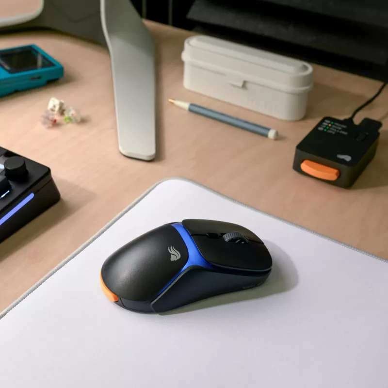 Glorious Gaming Model O3 Wireless ratón gaming – sistema InfinitePlay de baterías intercambiables, sondeo 8k, interruptores ópticos con 130 millones de clics, ultraligero de 66 g, sensor óptico 30K-DPI, RGB – negro