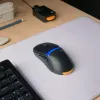 Glorious Gaming Model O3 Wireless ratón gaming – sistema InfinitePlay de baterías intercambiables, sondeo 8k, interruptores ópticos con 130 millones de clics, ultraligero de 66 g, sensor óptico 30K-DPI, RGB – negro