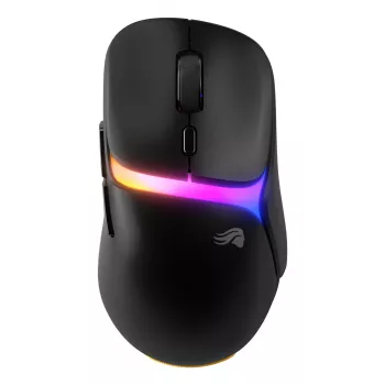 Glorious Gaming Model D3 Wireless ratón gaming – sistema InfinitePlay de baterías intercambiables, sondeo 8k, interruptores ópticos con 130M clics, ultraligero 69g, sensor óptico 30K-DPI, RGB – negro