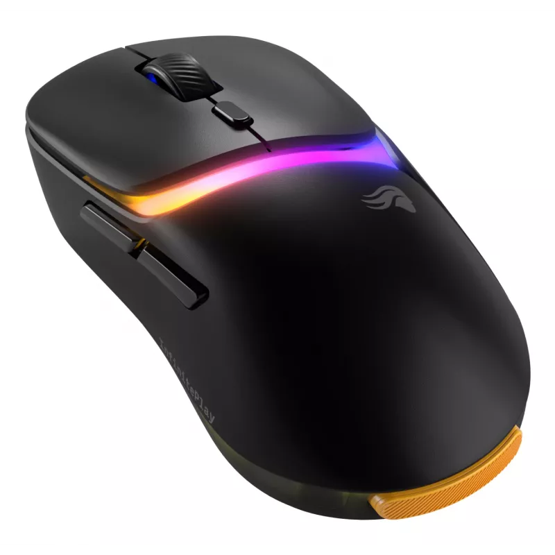 Glorious Gaming Model D3 Wireless ratón gaming – sistema InfinitePlay de baterías intercambiables, sondeo 8k, interruptores ópticos con 130M clics, ultraligero 69g, sensor óptico 30K-DPI, RGB – negro
