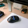 Glorious Gaming Model D3 Wireless ratón gaming – sistema InfinitePlay de baterías intercambiables, sondeo 8k, interruptores ópticos con 130M clics, ultraligero 69g, sensor óptico 30K-DPI, RGB – negro