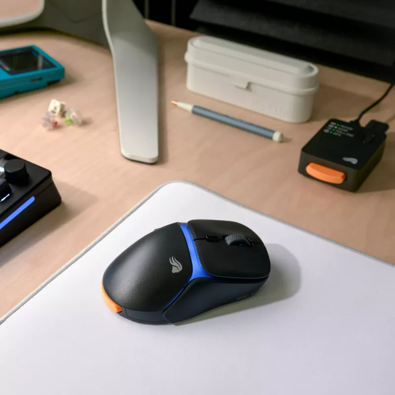 Glorious Gaming Model D3 Wireless ratón gaming – sistema InfinitePlay de baterías intercambiables, sondeo 8k, interruptores ópticos con 130M clics, ultraligero 69g, sensor óptico 30K-DPI, RGB – negro