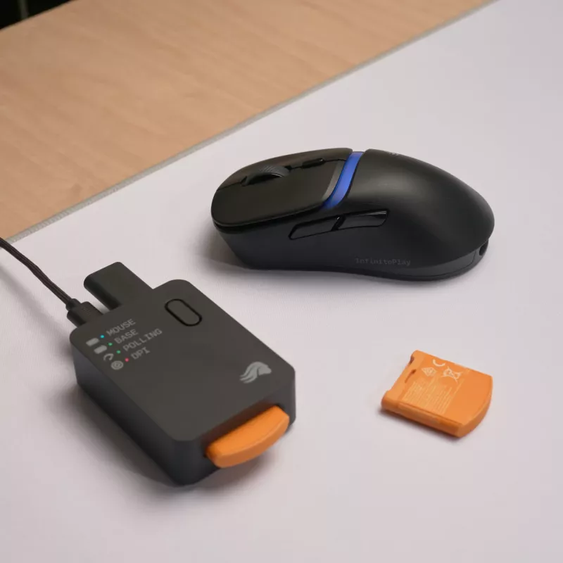 Glorious Gaming Model D3 Wireless ratón gaming – sistema InfinitePlay de baterías intercambiables, sondeo 8k, interruptores ópticos con 130M clics, ultraligero 69g, sensor óptico 30K-DPI, RGB – negro