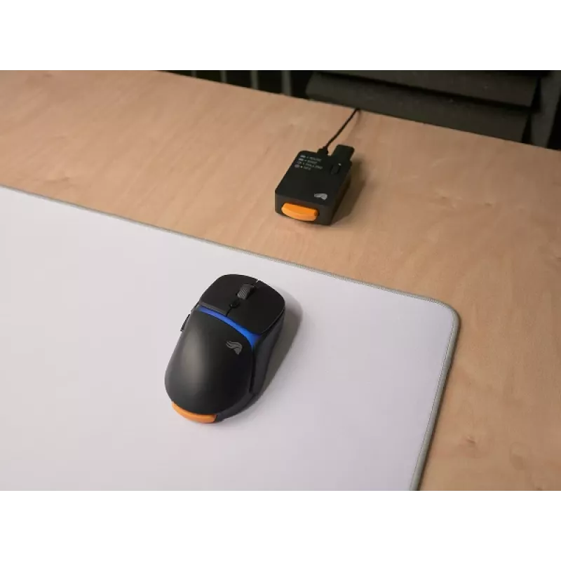 Glorious Gaming Model D3 Wireless ratón gaming – sistema InfinitePlay de baterías intercambiables, sondeo 8k, interruptores ópticos con 130M clics, ultraligero 69g, sensor óptico 30K-DPI, RGB – negro