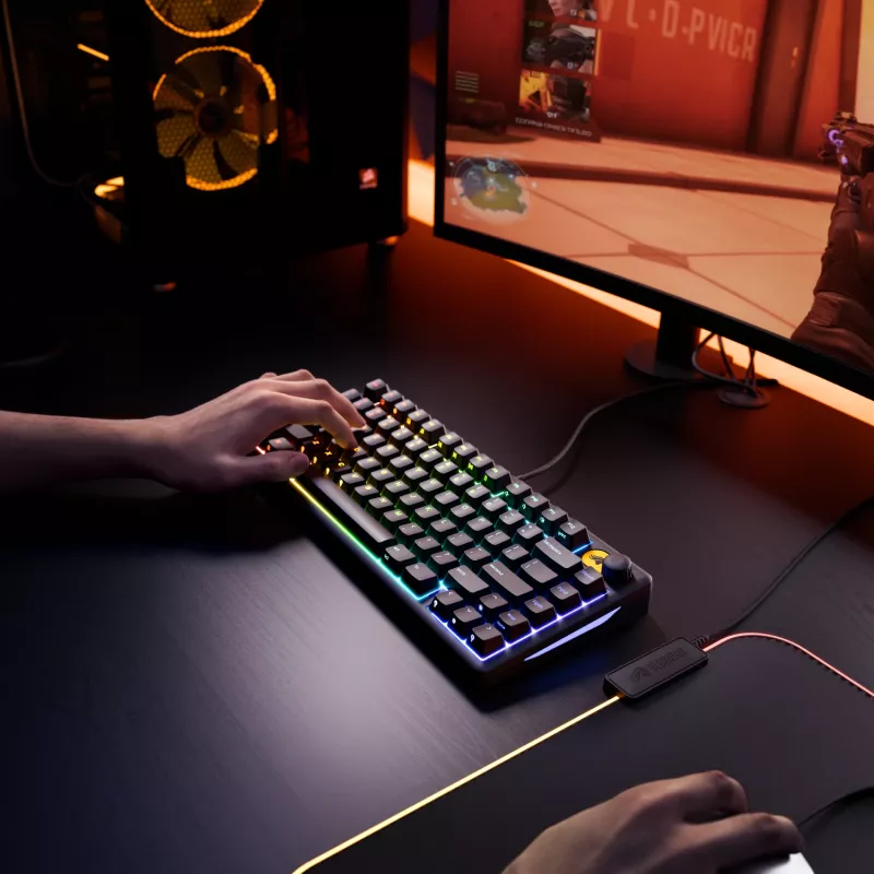 Glorious Gaming GMBK 75% Teclado USB QWERTY Inglés de EE. UU. Negro