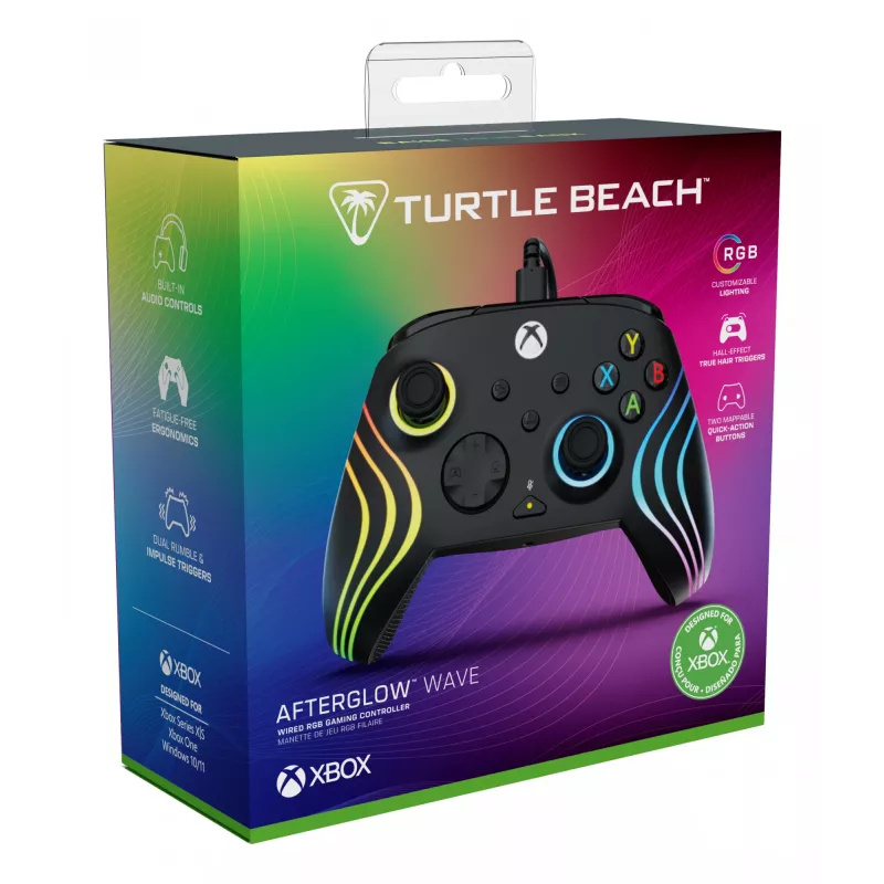 Mando Turtle Beach Afterglow Wave Negro USB PC Xbox Series