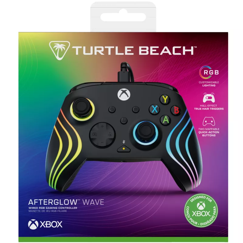 Mando Turtle Beach Afterglow Wave Negro USB PC Xbox Series