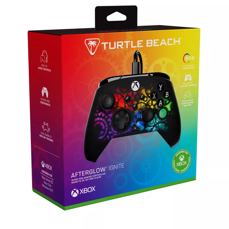 Mando Turtle Beach Afterglow Ignite Wired RGB Controlador iluminación RGB personalizable botones reasignables