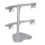 Chief Soporte de sobremesa para cuatro monitores plata