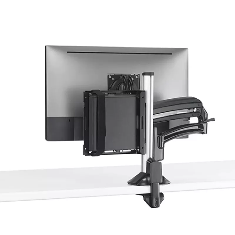 Kit de montaje Chief KRA232B – soporte de columna para thin client/PC, acero, negro, carga máx. 1,36 kg