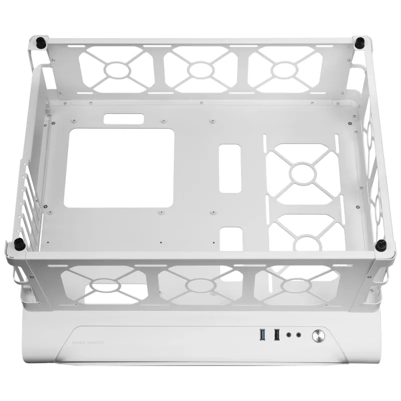 Mars Gaming MCB blanco caja PC gaming ATX-XL Custom Premium Edition estructura modular de dos cámaras