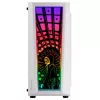 Mars Gaming MC-ART blanco caja PC gaming ATX cristal templado doblemente pintado ARGB 12 modos ventilador 120 mm