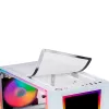 Mars Gaming MC-ART blanco caja PC gaming ATX cristal templado doblemente pintado ARGB 12 modos ventilador 120 mm