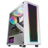 Mars Gaming MC-ART blanco caja PC gaming ATX cristal templado doblemente pintado ARGB 12 modos ventilador 120 mm