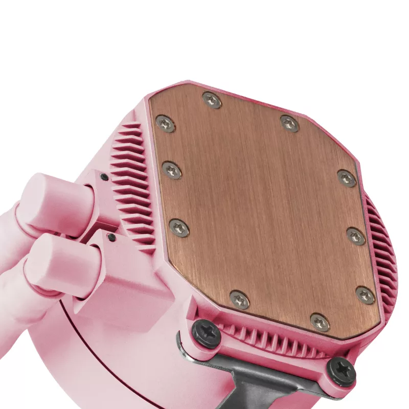 Mars Gaming ML-ONE120 rosa refrigeración líquida CPU TDP 200W espejo Infinity FRGB ventilador silencioso universal multisocket