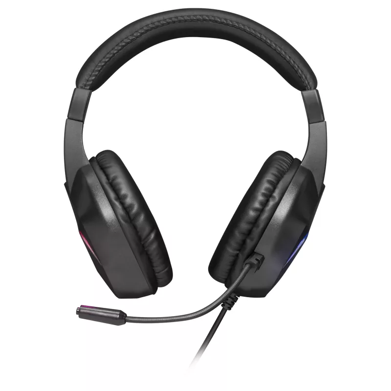 Mars Gaming MH122 negro, auricular gaming over ear FRGB con micrófono, sonido HiFi, cancelación de ruido, ultraligero, PS4 PS5 Xbox Switch Tablet Windows Mac