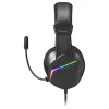 Mars Gaming MH122 negro, auricular gaming over ear FRGB con micrófono, sonido HiFi, cancelación de ruido, ultraligero, PS4 PS5 Xbox Switch Tablet Windows Mac